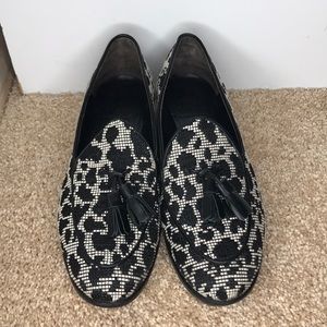 Leopard print loafers by TRADE MARK